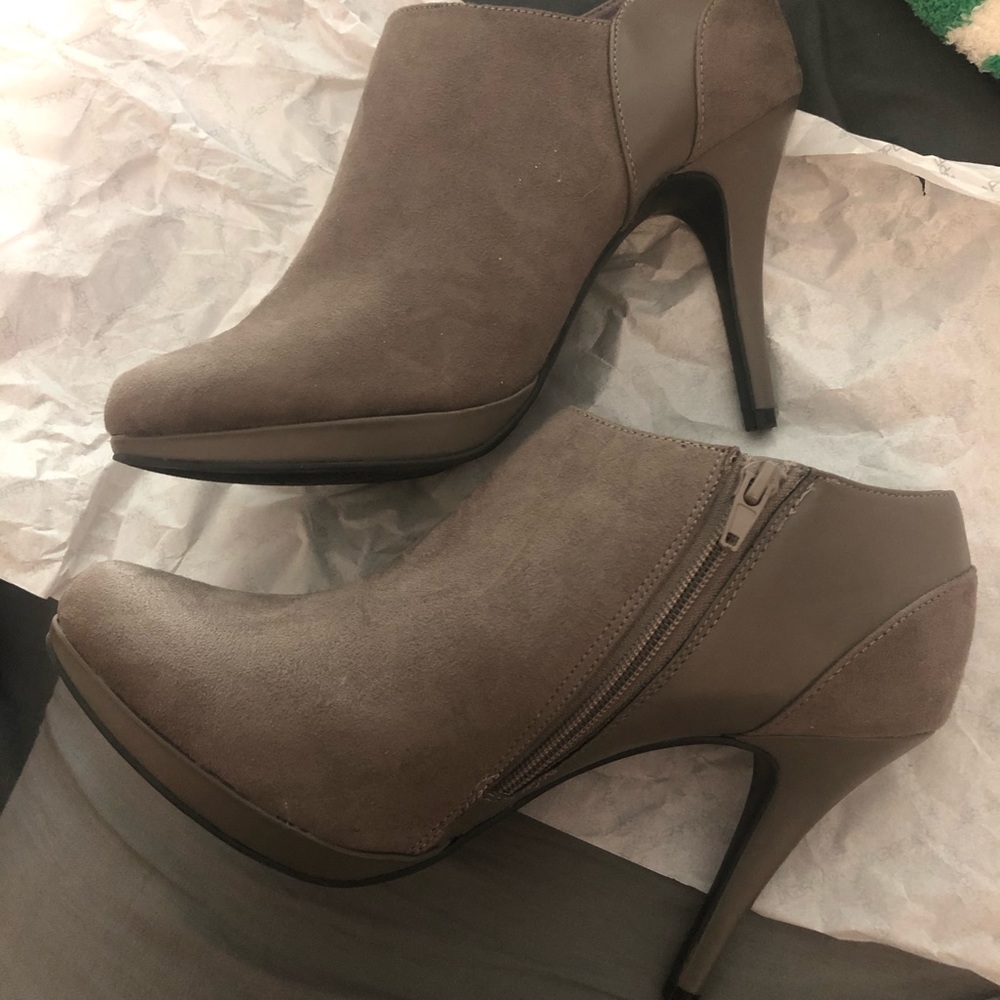 Grey/Gray booties size 11
